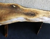 Fiddleback Figured Rustic Black Walnut Bench/Coffee Table Lumber Furniture 10065