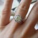 Fancy Yellow Diamond Engagement Ring Diamond Halo 14k White Gold