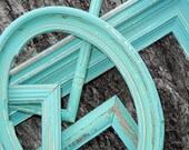 PICTURE FRAME COLLECTION - Large Mixed set of Bamboo, Oval, Oblong and Rustic Antique Vintage Frames