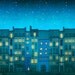 Paris illustration - You are not alone - Fine art illustration - Fine art prints - Art Posters - Paris art, Paris decor, Wall art, turquoise