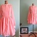 peter pan collar dress/ 1960s dress/ lace collar 60s dress S
