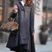 Ruffle Coat Jacket in Black /  Trench coat Long Coat jacket Linen Coat Women Designer Coat Swing Coat Winter Coat- Custom Made/plus size