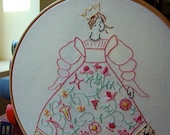Cinderella - Princess - Embroidery Pattern PDF - Includes Stitch Guide - Fairy Tale - Brothers Grimm
