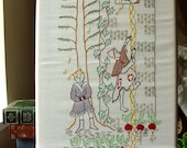 Rapunzel - Embroidery Pattern PDF - Brothers Grimm - Fairy Tale