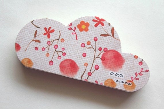 Etsy Holiday - Paper Note pad - Cute cloud paper note paper
