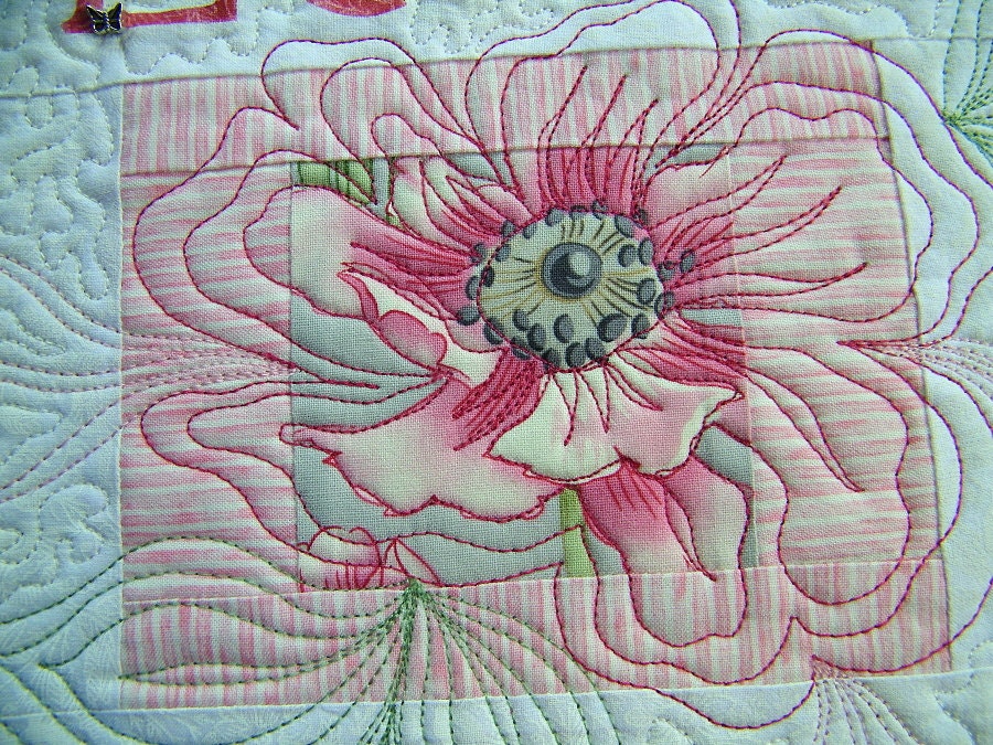 Art Wall Hanigng Quilt, Cottage Chic Wall Decor Under 50