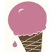 Vivrant Thing / Q Tip - Music Lyric Art Print - wall art, ice cream cone, sweets, pop art, hip hop, gift idea, pink, girls room decor
