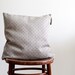 Linen pillow cover - decorative covers - shams - throw pillows - polka dot pattern- 18x18