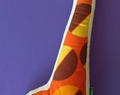 Giraffe 100% cotton decorative cushion by Bibu