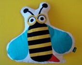 Bee 100% cotton decorative cushion by Bibu.