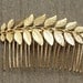 ON SALE: bride hair comb - 24k gold plated Bridal hair comb - Victorian shabby chic vintage style - Gold hair comb