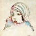 Fashion illustration watercolor print of a beautiful woman, portrait painting print 8" x 10"