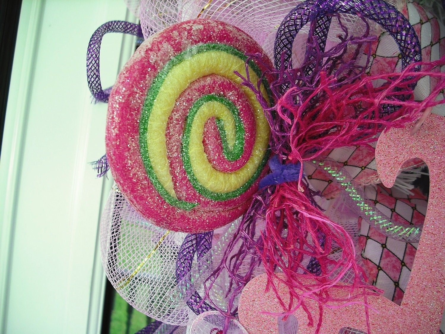 Sale Birthdays Deco Mesh Wreath