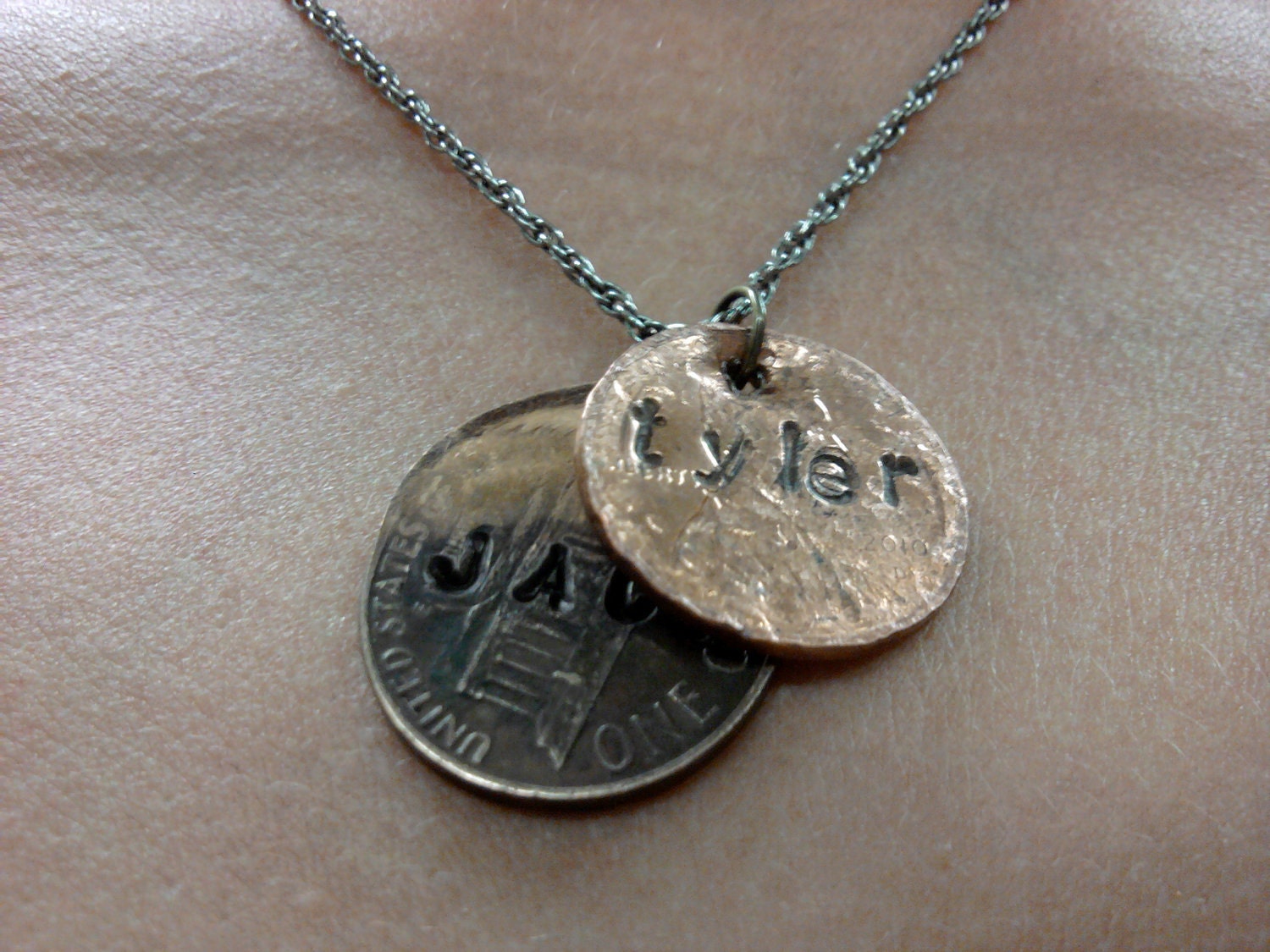 Penny Charms Personalized with any name and or date