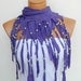 Latest Fashion Lilac scarf. Fringed and beaded, Personalized Design Women Scarf...