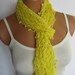 Crochet Yellow Scarf, spider web scarf, Crochet Women Accessory...