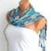 Multicolor Scarf. Turkish Fabric Fringed Guipure Scarf ..bandana,headband,wedding,bridal,authentic, romantic, elegant,