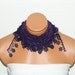 Personalized Design purple Scarf. Turkish Fabric Fringed Guipure Scarf ..bandana,headband,wedding,bridal,authentic, romantic,
