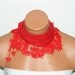 Personalized Design red Scarf. Turkish Fabric Fringed Guipure Scarf ..bandana,headband,wedding,bridal,authentic, romantic, elegant,