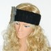 Gray Black White Crochet Headband, adult headband, 2012 trends, fashionable custom headband