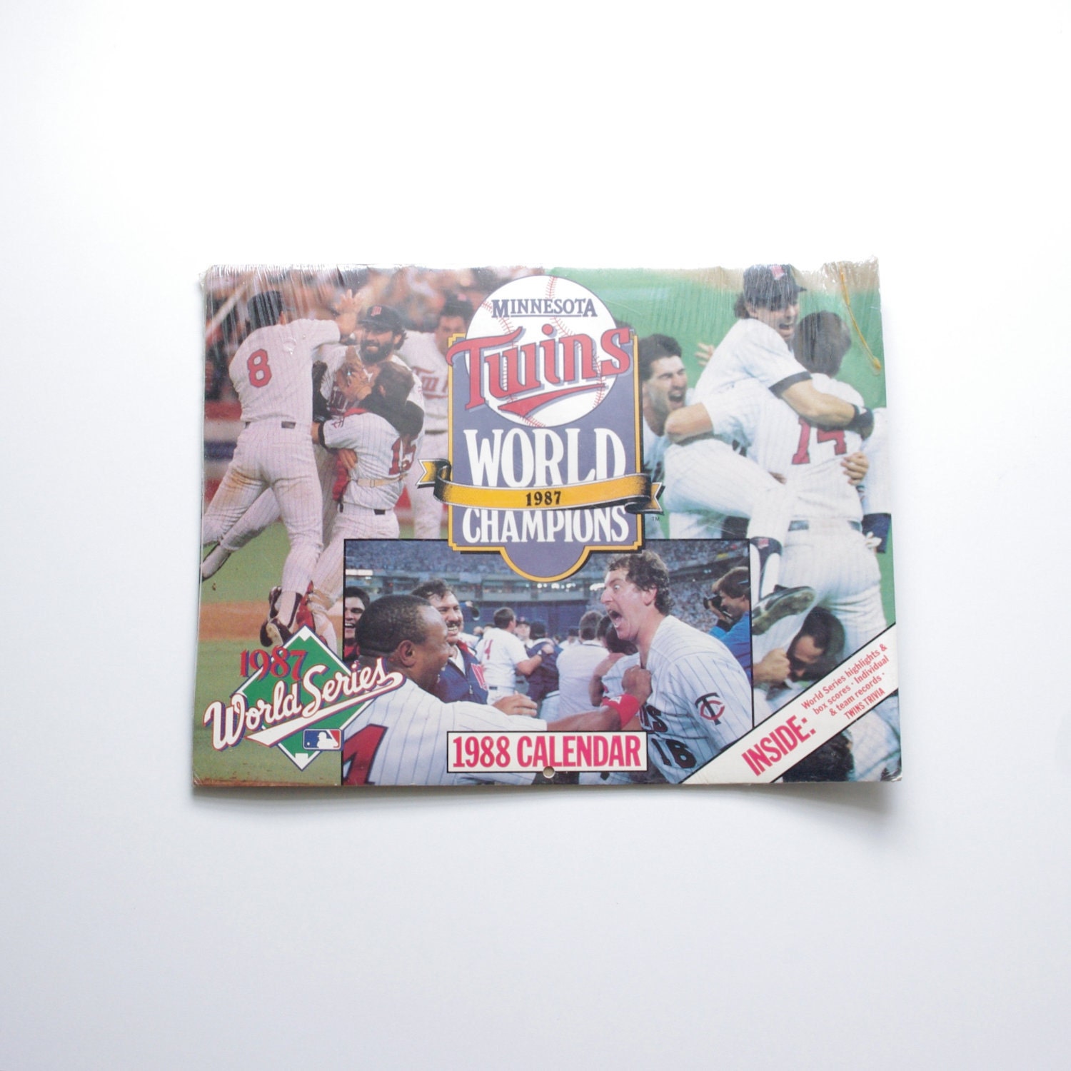 Sealed 1988 MN Twins Calendar - 1987 World Series Champs - Baseball - Kirby Puckett