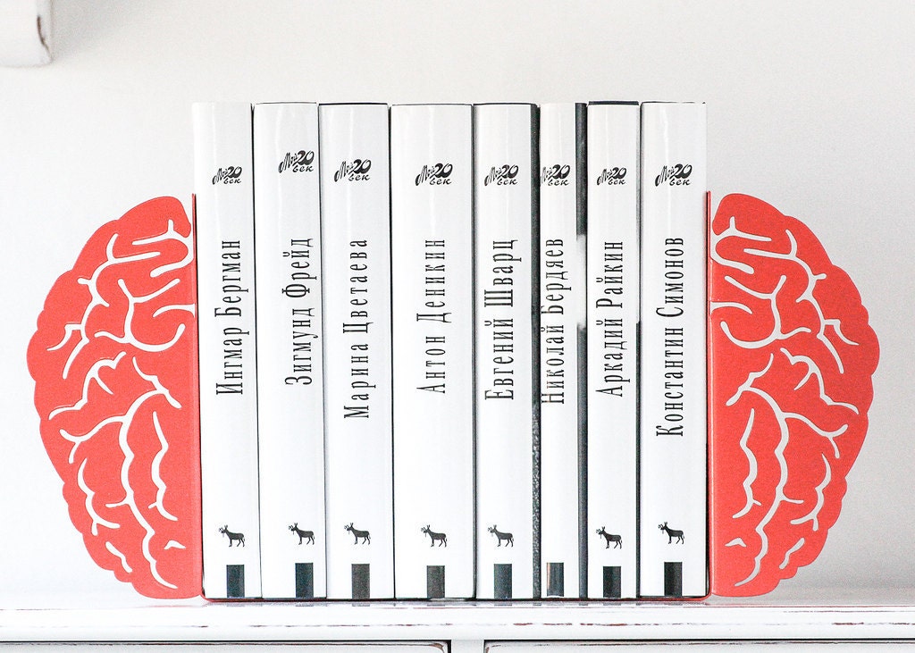SALE - Bookends -My coral brain- 30% OFF unique, stylish and useful decor