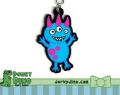 Blue Monster 2" Keychain