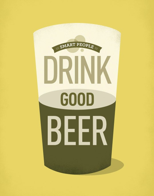 Smart People Drink Good Beer Mini Poster