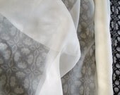 Off White Silk Organza