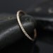Priscilla14kt Rose Gold Ultra Thin Almost-All-Around Diamond Eternity Band