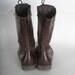 Vintage lace up leather boots womens size 10 brown leather