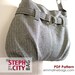 Steph In The City Bag PDF Purse Pattern - Handbag, Shoulder Bag, Hobo Bag Pattern