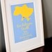 Custom Adoption Print - Ukraine Heart Cutout - 8x10 Print