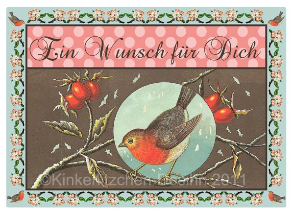 Greetingcard "A Wish for You" card postcard