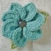 Crocheted Flower Brooch - Corsage - Pin - Gift Box Included