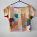 60s patch work san fran homemade crop top