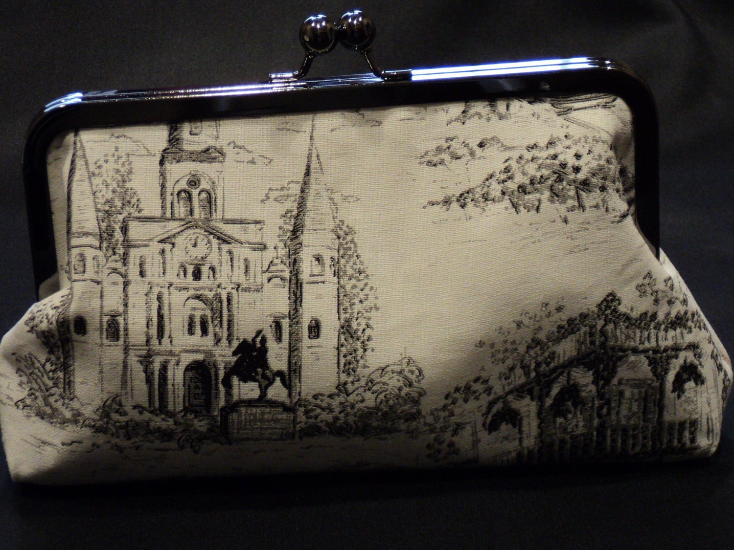 New Orleans Linen Toile