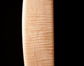 No.19  Bread Serving Board: Tiger Maple, Unique Arched Design