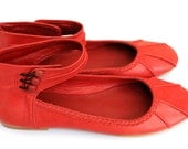 MUSE. Leather ballet flats / womens shoes. sizes 35-43. Available in different leather colors.