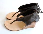 APHRODITE. Womens leather shoes / wedges / sandals. Sizes 35-43. Available in different leather colors.