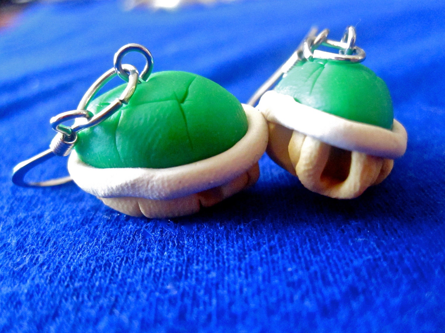 Super Mario inspired Shell Earrings (short)