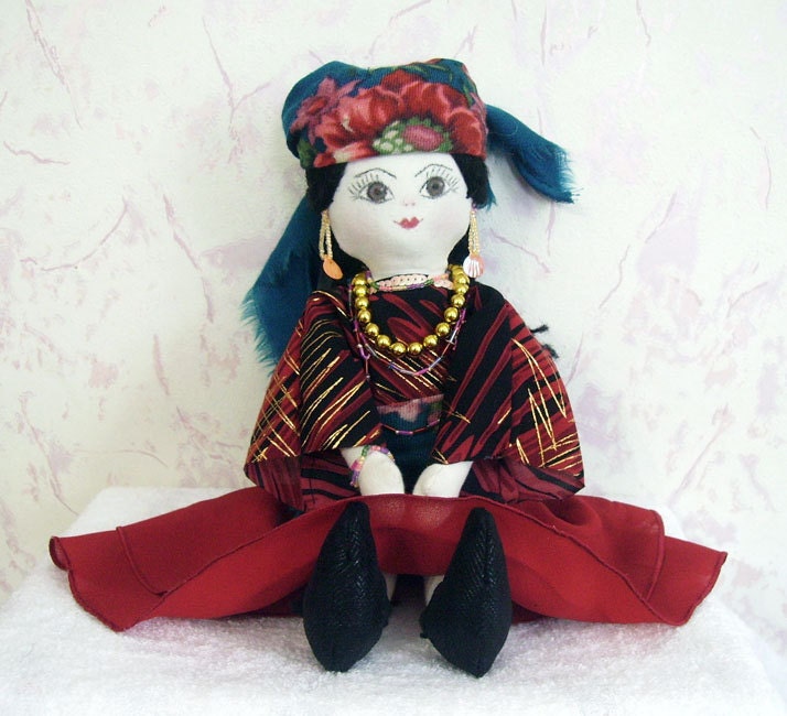 Hand Sewn Soft Doll Gypsy