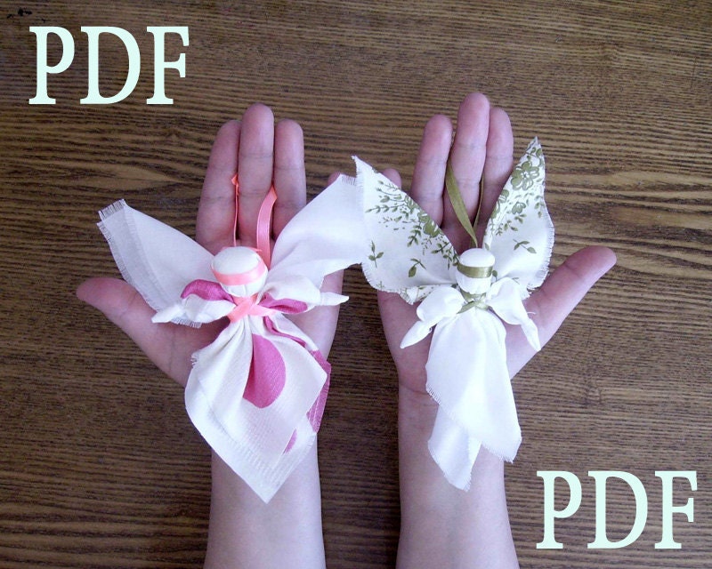 Textile toy angel - PDF pattern