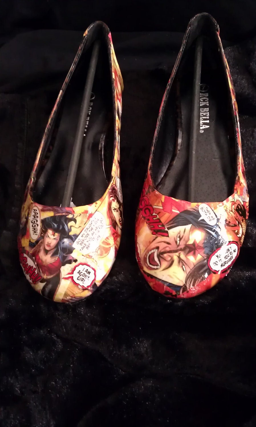 Comic Book Wonder Woman flats
