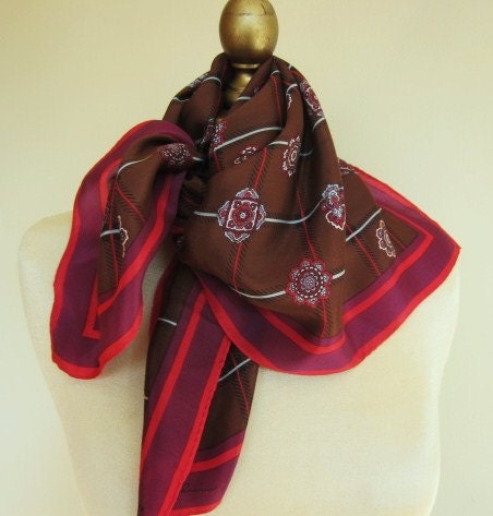 Anne Klein  silk scarf Vera sophisticated