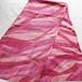 Pink silk scarf handcrafted