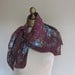Laura Ashley vintage floral silk scarf 70s 80s