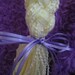 Rapunzel Hair over 4 1/2  ft long with crochet hair clip flowers Very Elegant, Princess, Rapunzel,  Halloween Costume