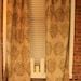Custom natural linen green damask print curtains