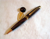 Exotic Chechen Handturned Designer Twist Pen w/Bookmark FREE SHIPPING - WoodenKeepsakes